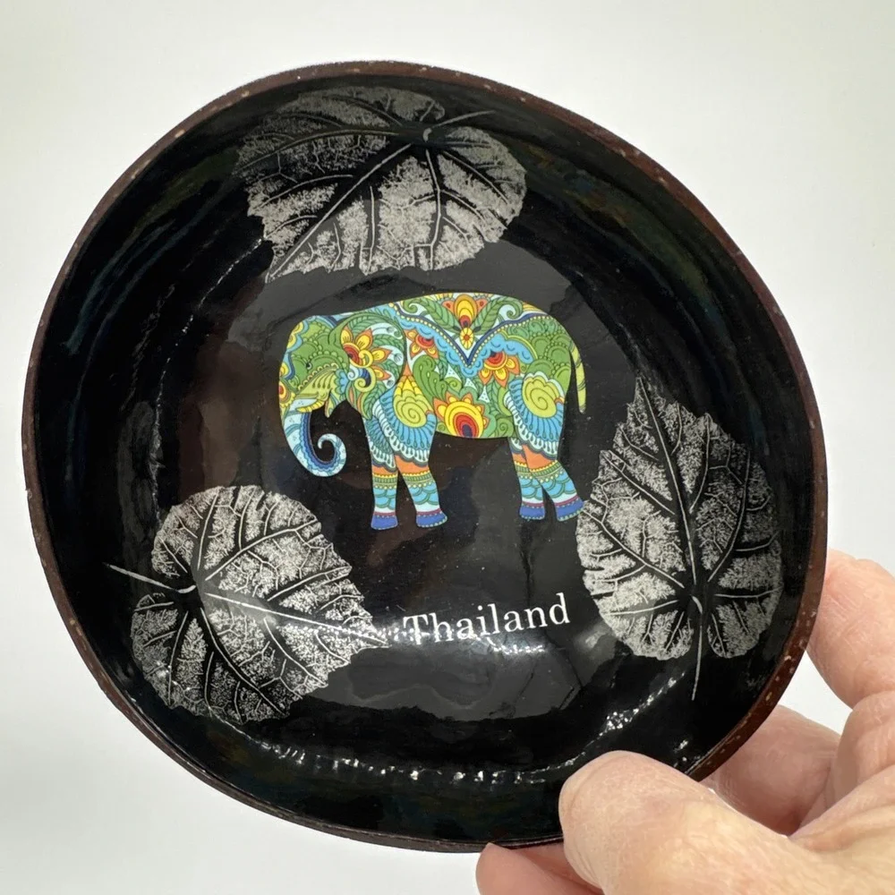Vhandy Bowl With Colorful‎ elephant Thailand